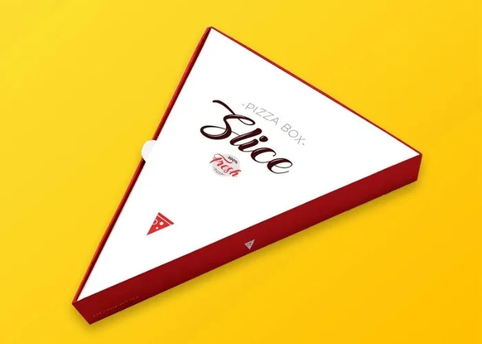 Convenient pizza slice boxes for individual servings.